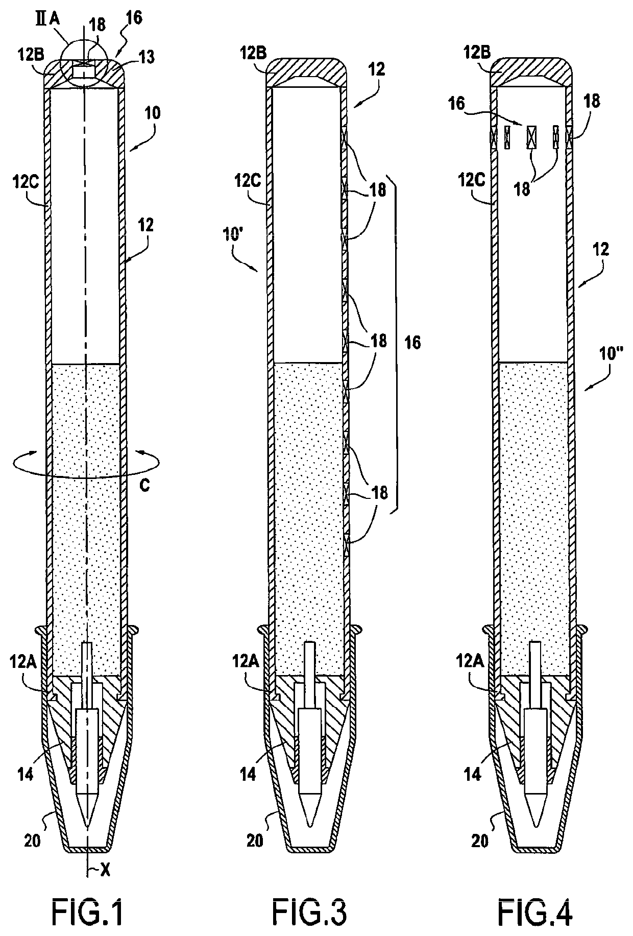 Free ink writing instrument with microfluidic valve