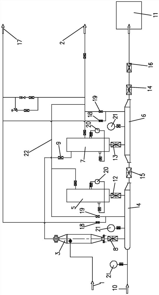 Impurity removal system and method for shale gas wells