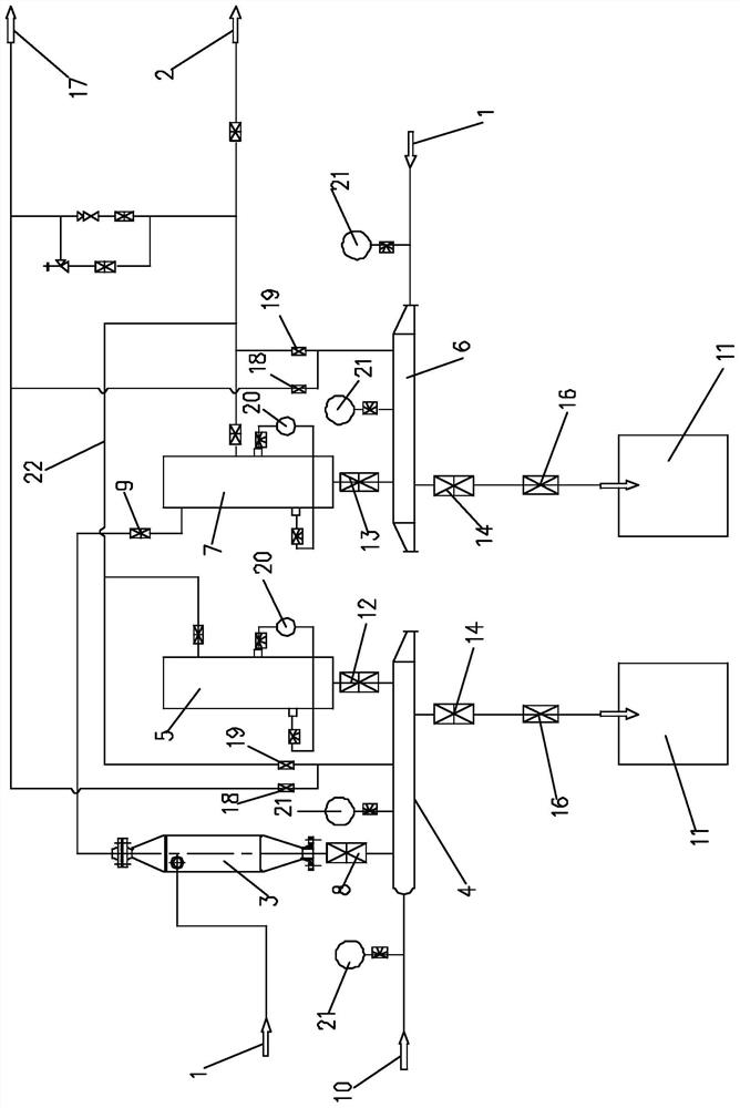 Impurity removal system and method for shale gas wells