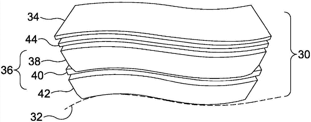 Electrode structure and method of manufacture thereof