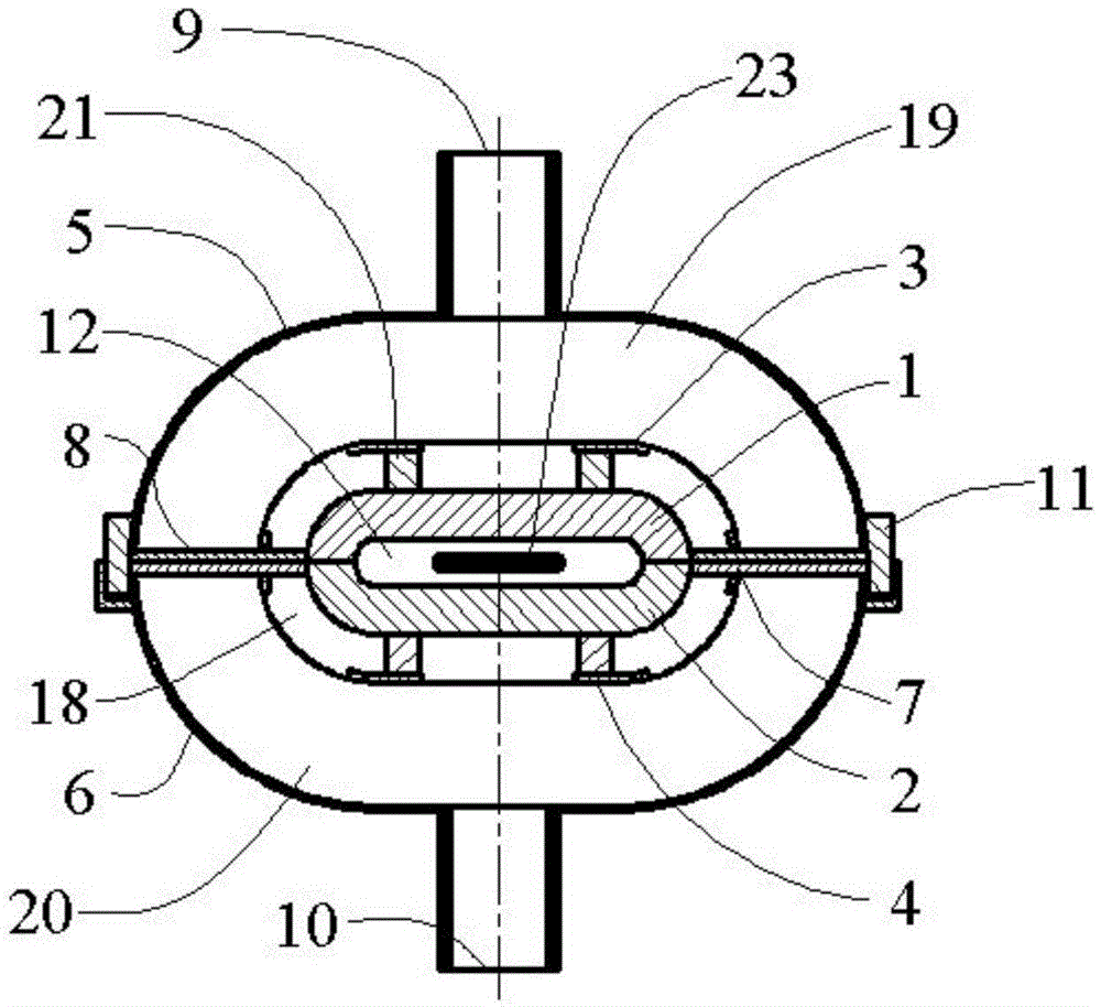 Blowing drying device for flat tube proximate matter