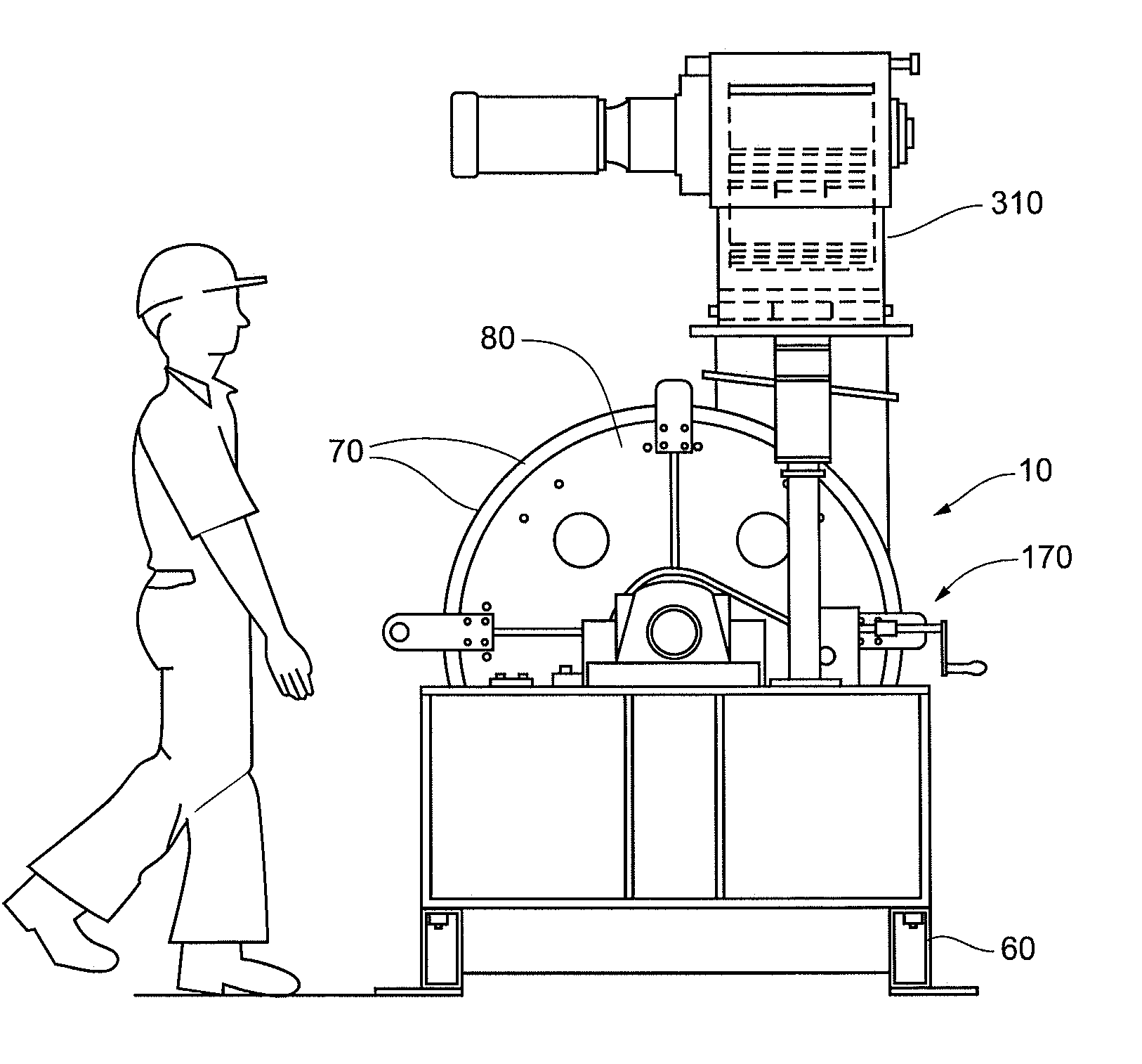 Hammermill with rotatable housing