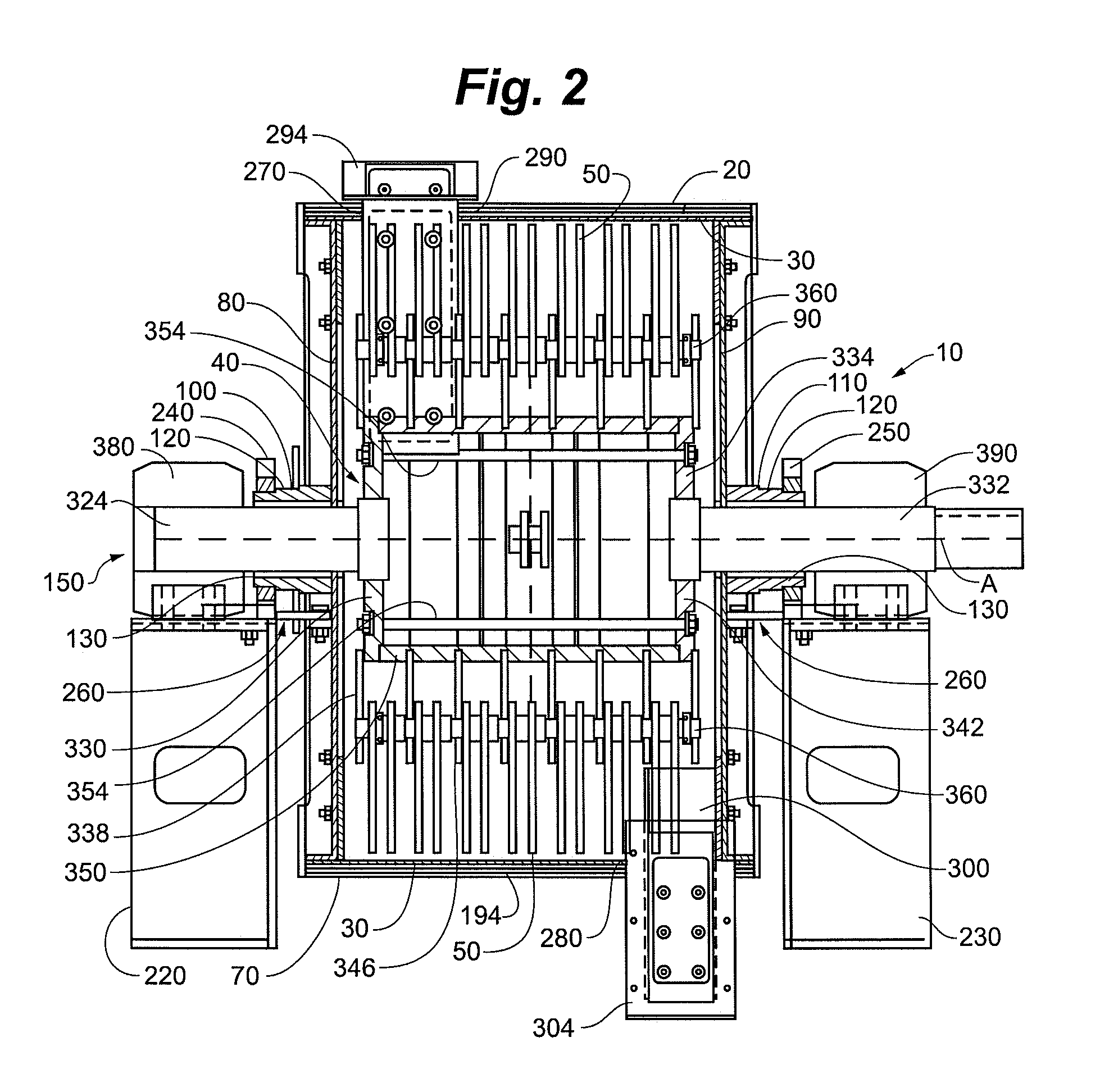 Hammermill with rotatable housing