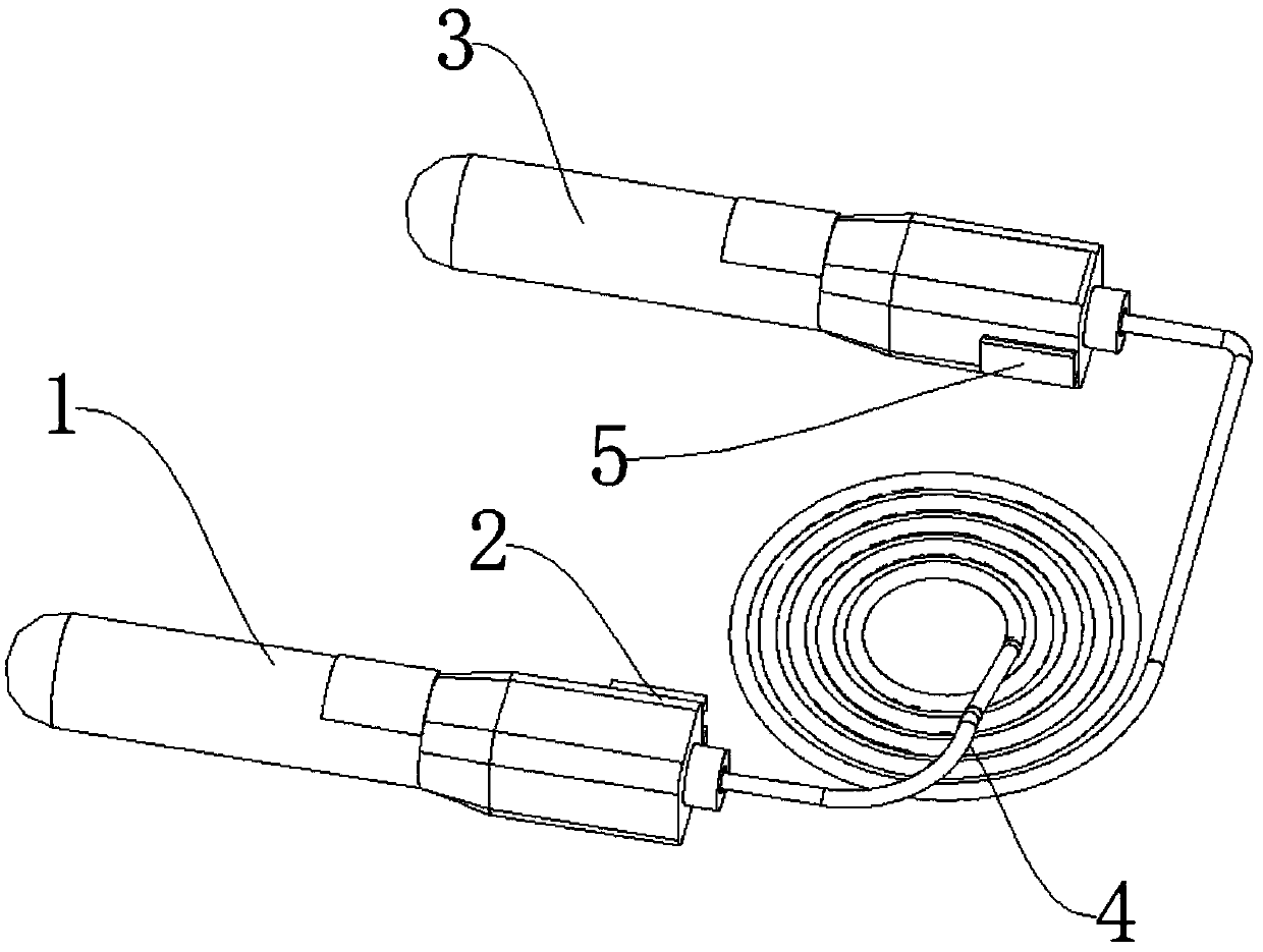 Skipping rope capable of realizing voice broadcast