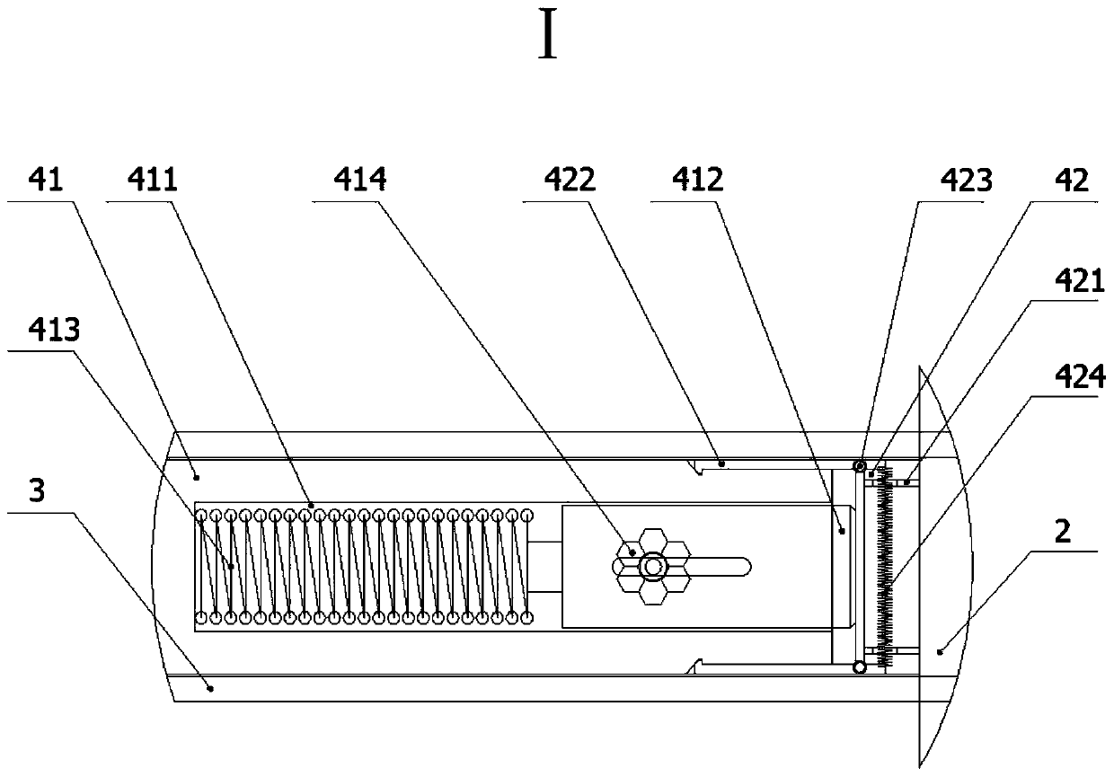 Installation structure used for three-dimensional modeling decoration and installation method