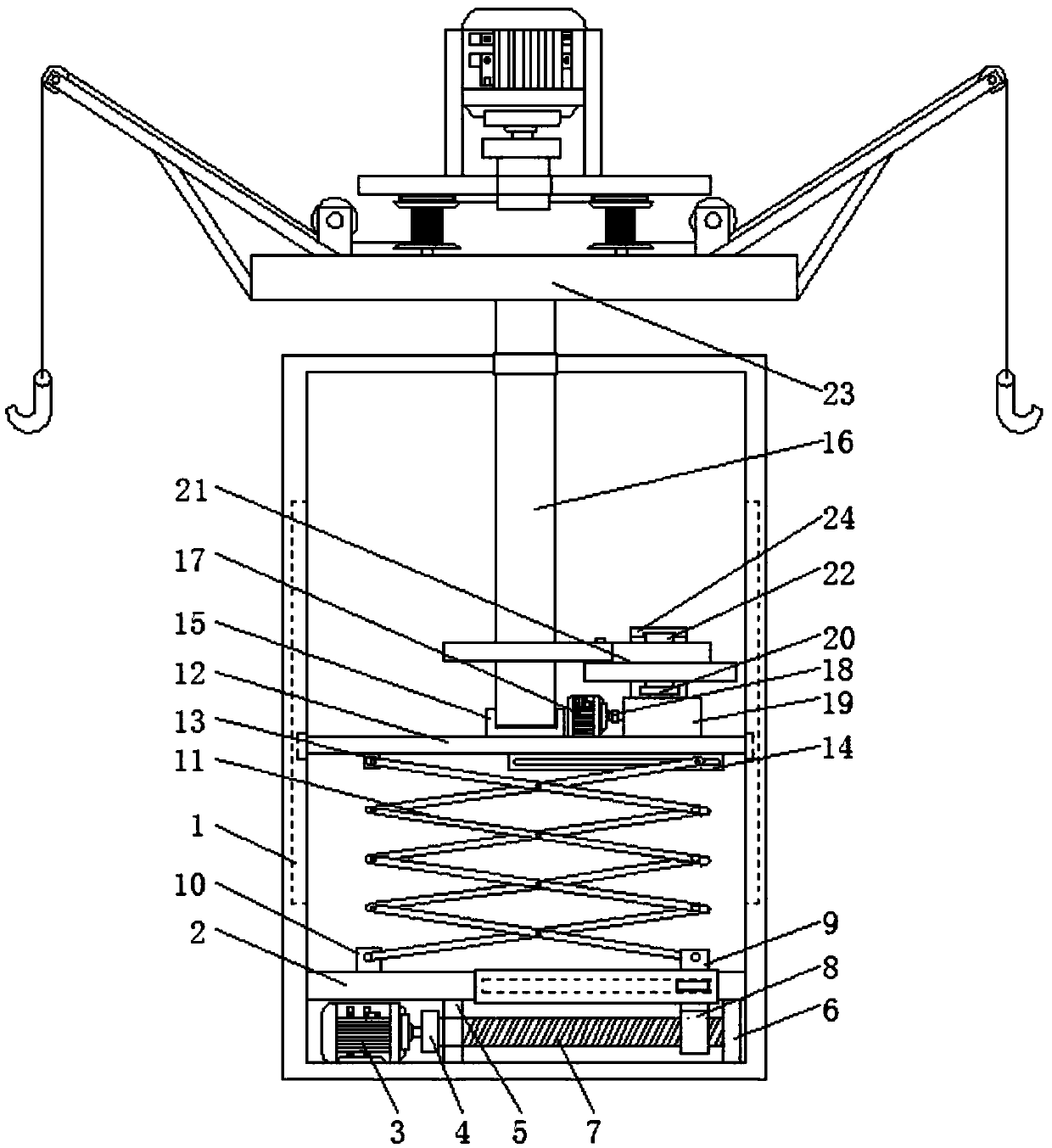 A surface anodizing device for metal products