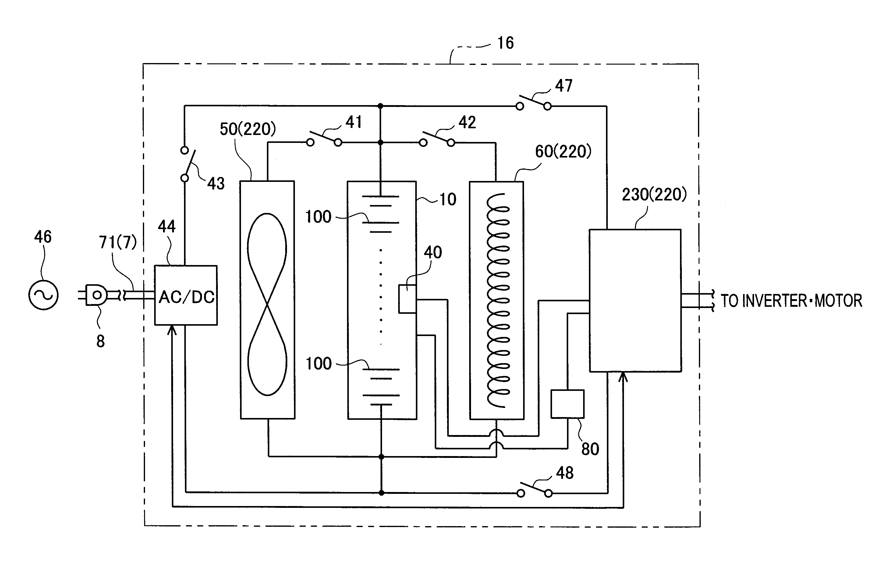 Battery system and automobile