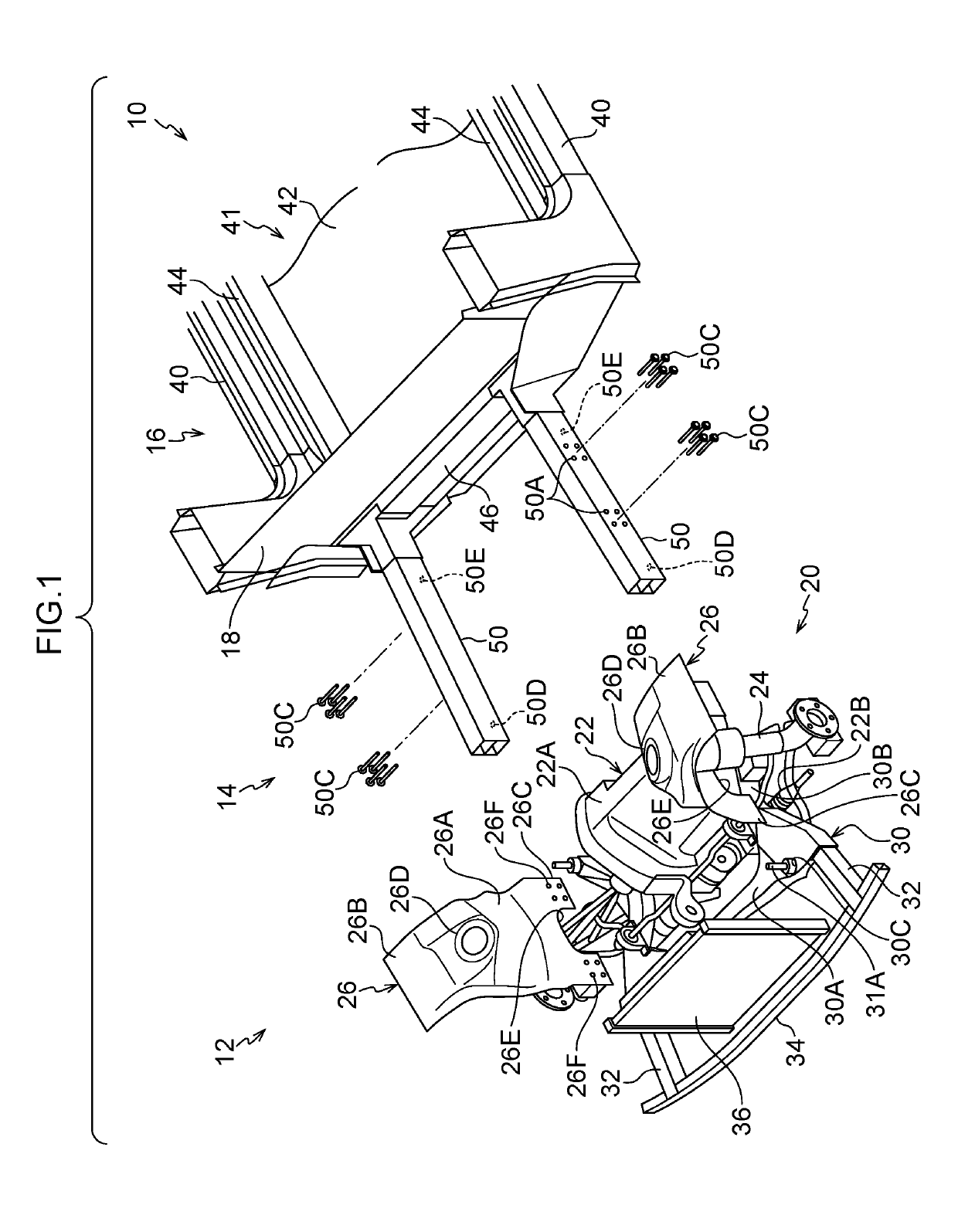 Vehicle front section structure and vehicle front section coupling method