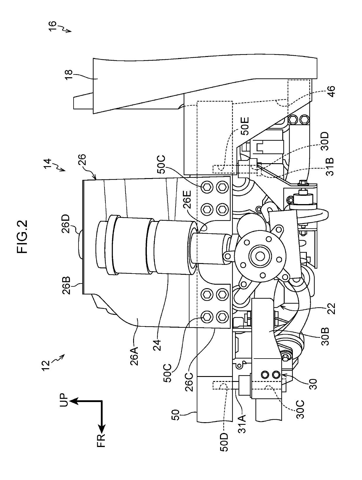 Vehicle front section structure and vehicle front section coupling method