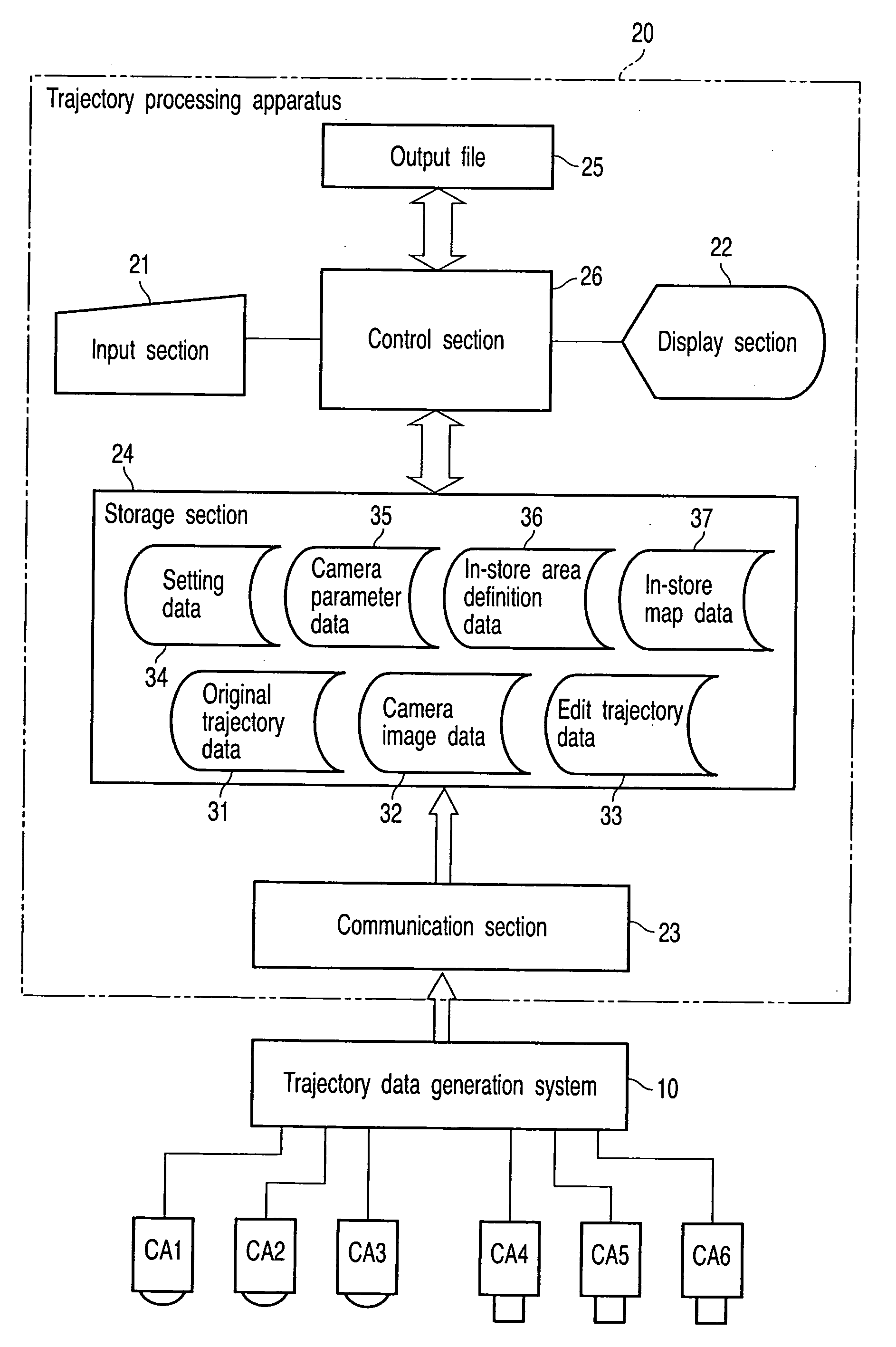 Trajectory processing apparatus and method