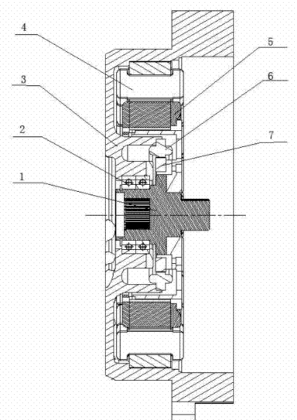 Motor integrated structure of hybrid electric vehicle