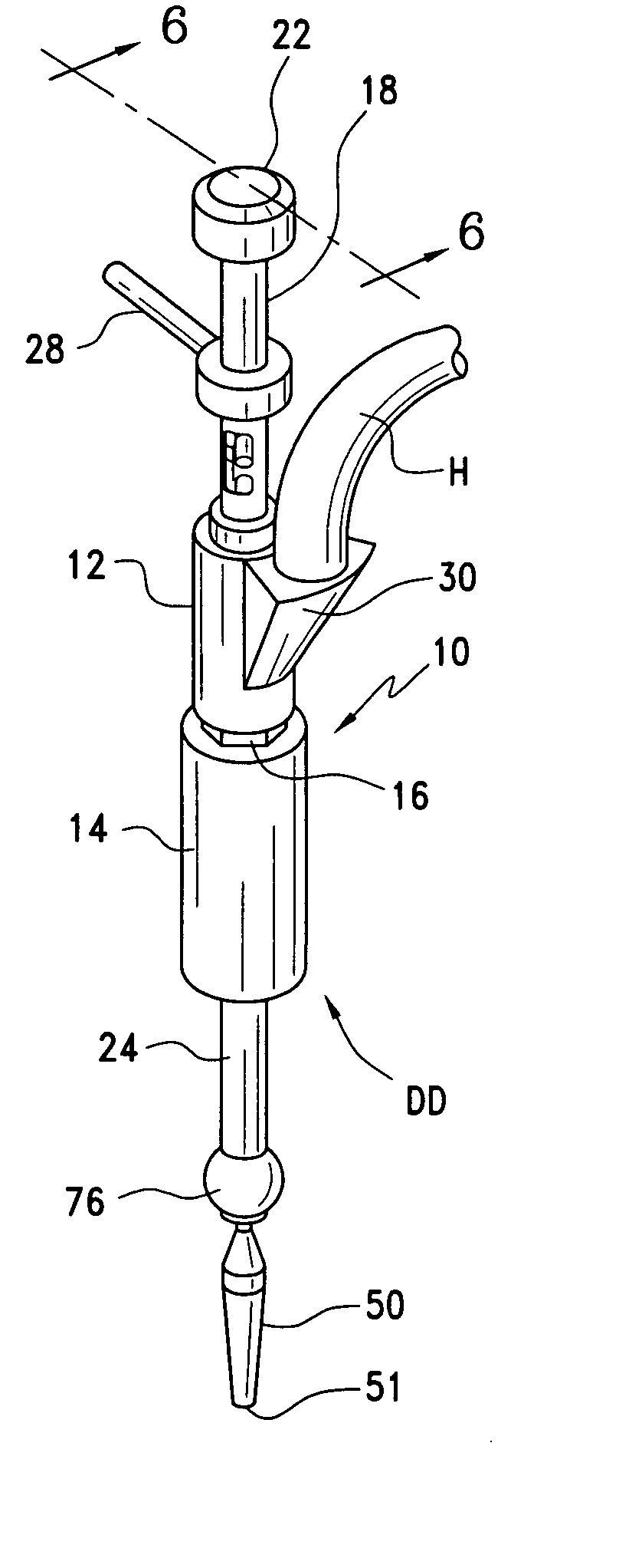 Method and device for dispensing a fertilizer, pesticide, fungicide, herbicide, insecticide, chemical, or the like material