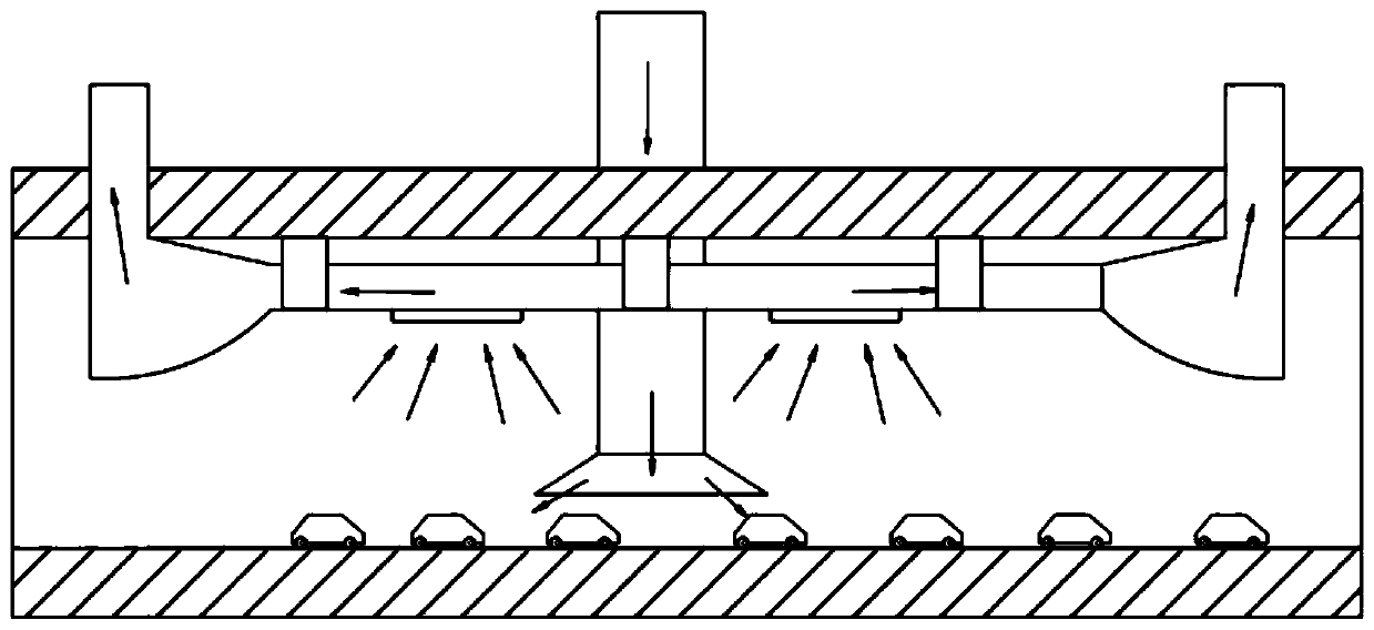 Underground garage auxiliary ventilation system