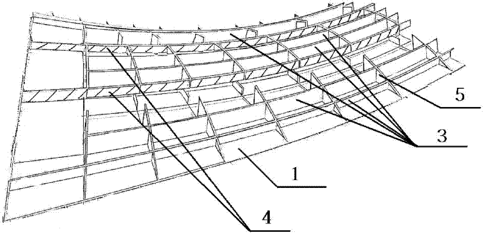 Three-crankcase steel connecting bridge and manufacturing method thereof