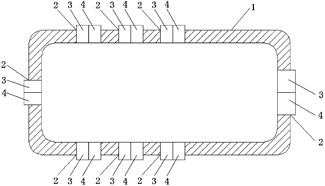 Mobile terminal with antenna-structure intermediate frame and manufacturing method of mobile terminal