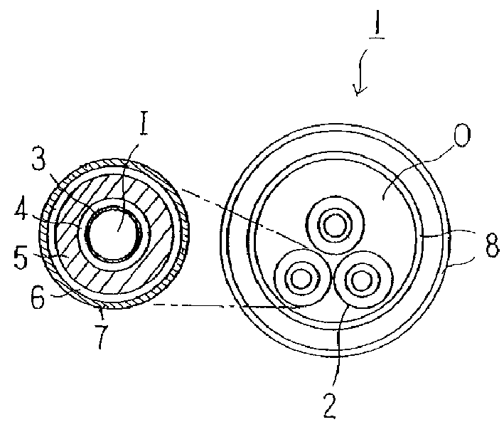 Superconductive cable and superconductive cable line