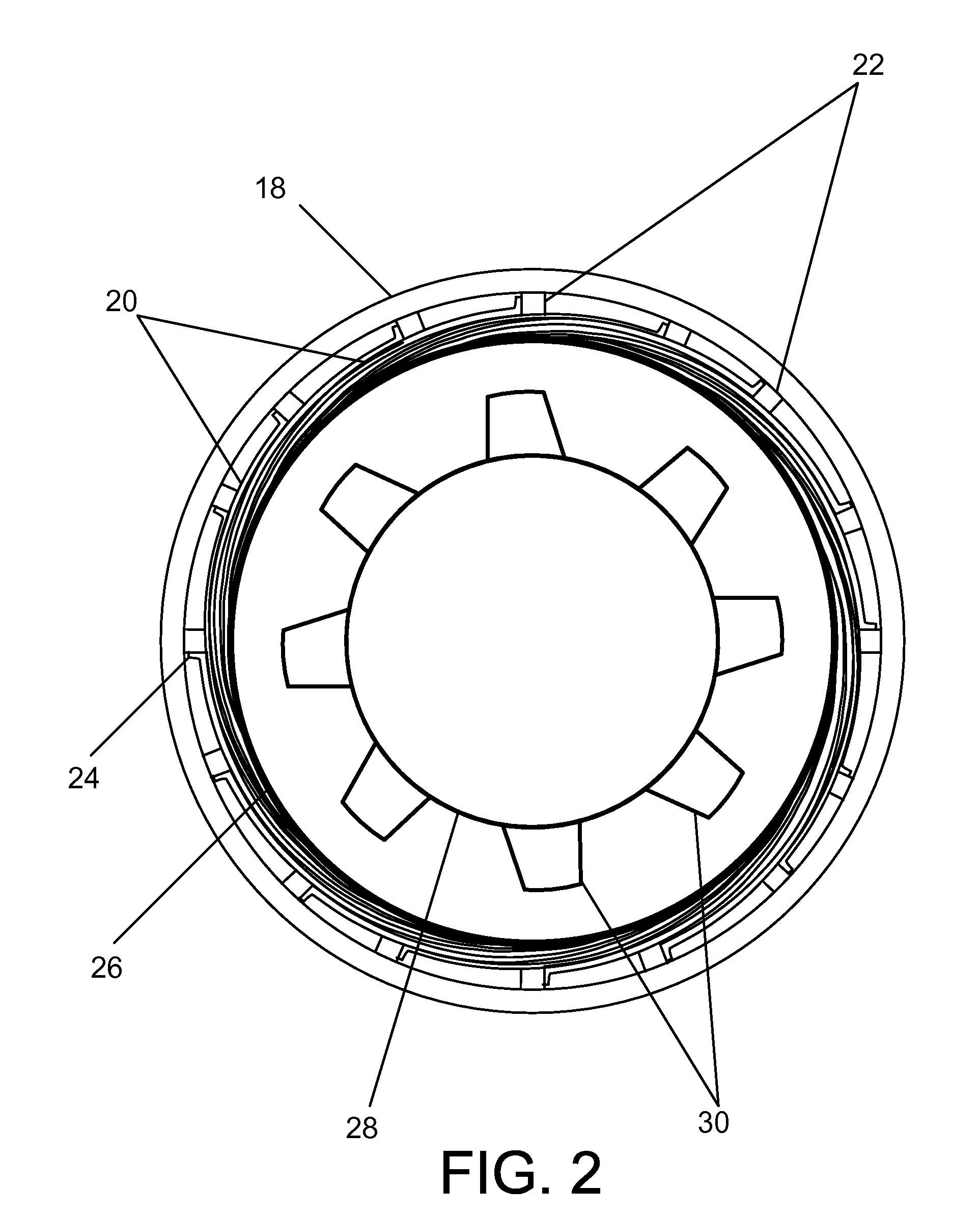 Stator Casing Having Improved Running Clearances Under Thermal Load