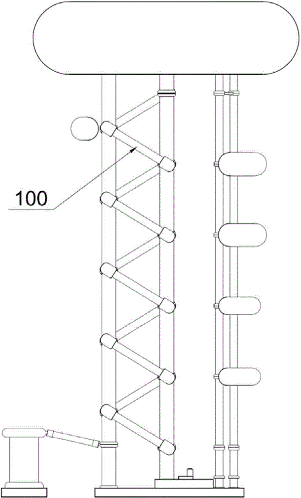 Polarity conversion detection device for high voltage silicon rectifier stack