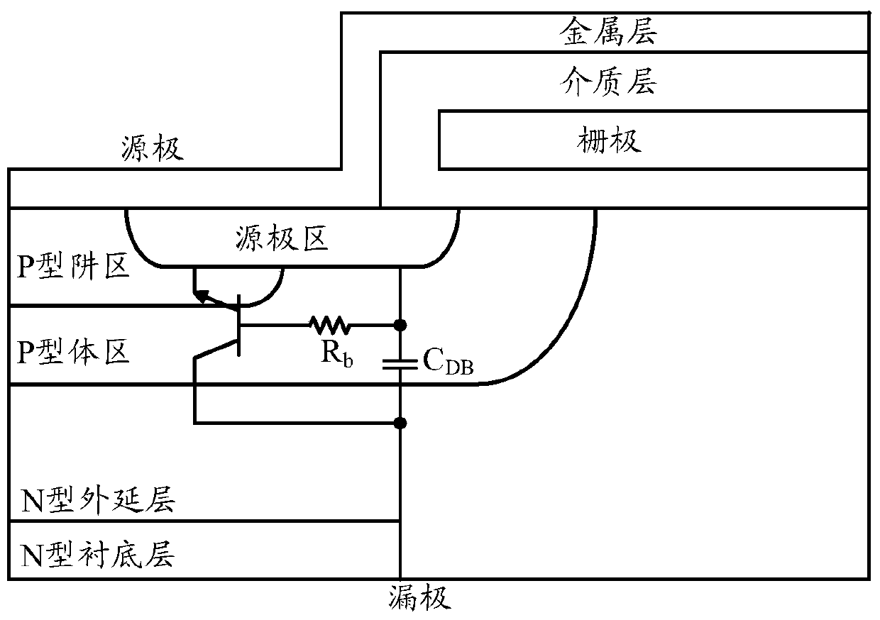 Double-diffused metal oxide transistor manufacturing method and transistor device