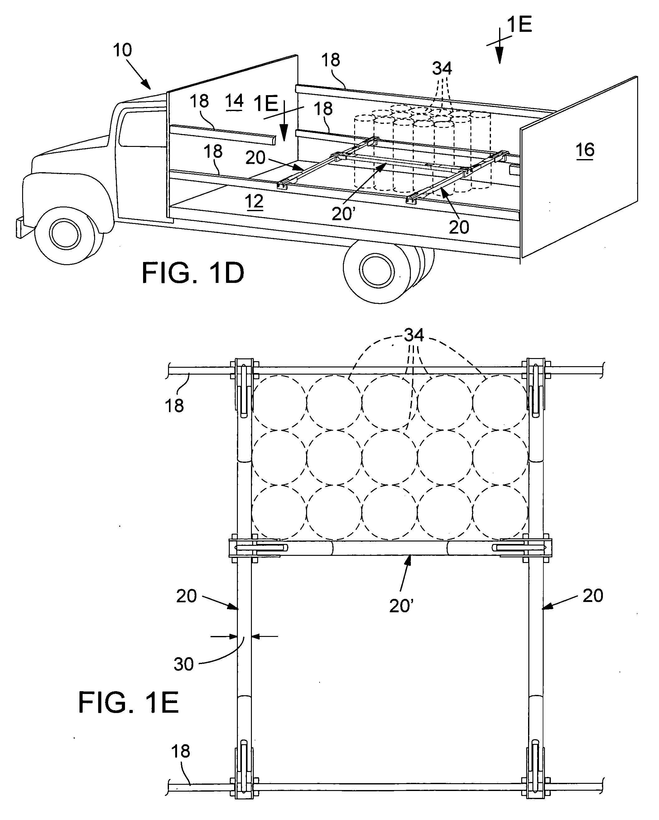 Cargo stabilizing structures