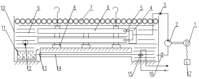 A high-efficiency, energy-saving and environment-friendly pickling device for hydraulic pipe fittings