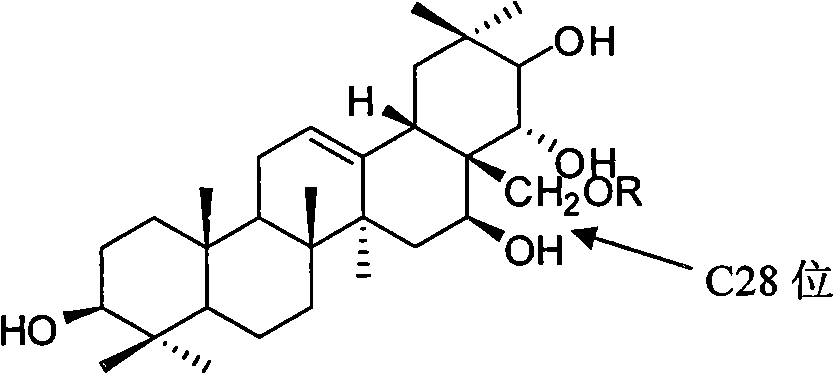 Tea saponin derivative with anti-inflammatory analgesic efficacy, preparation method and application thereof