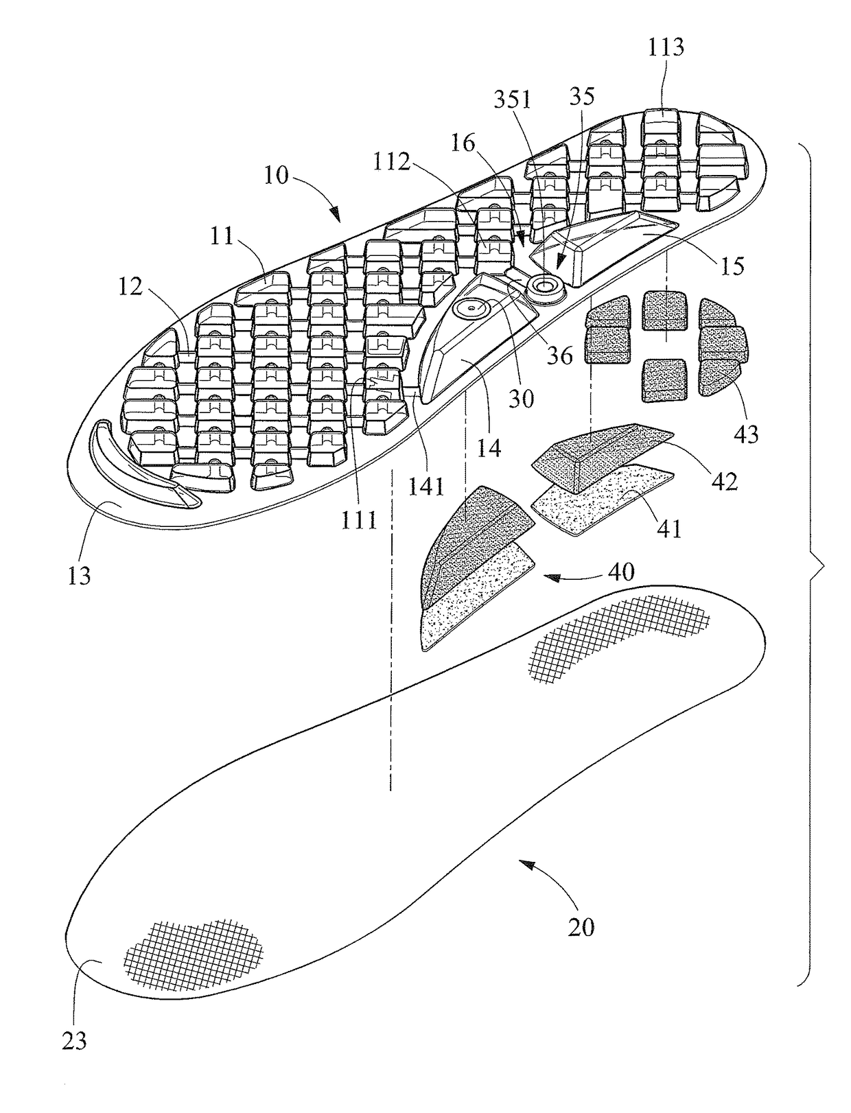 Pneumatic insole