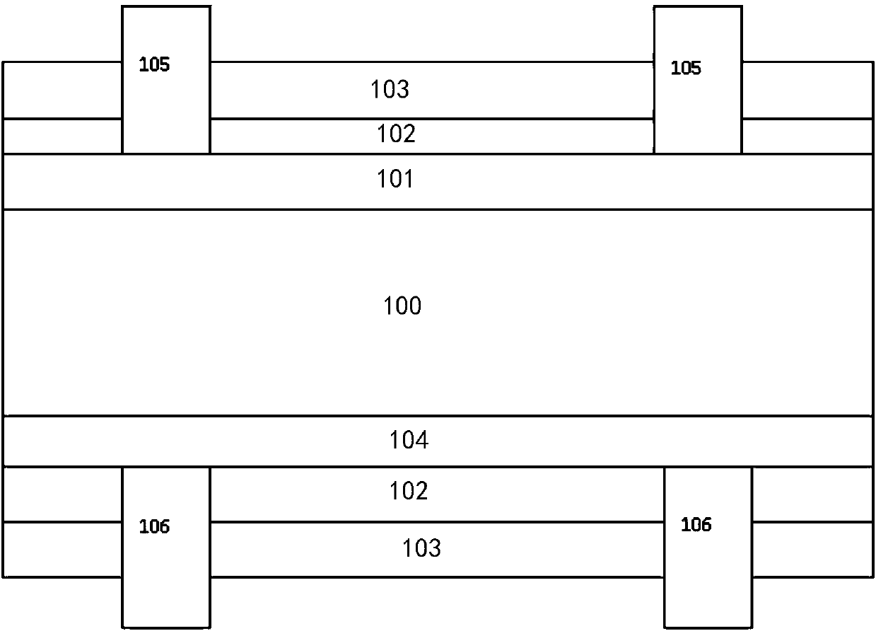 A n-type pert double-sided battery structure suitable for thinning and its preparation method