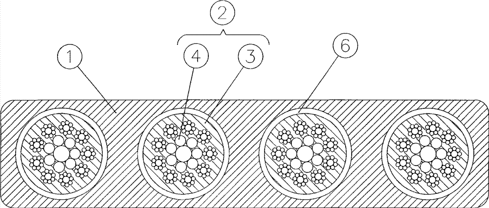 Stretching component of elevator and elevator device