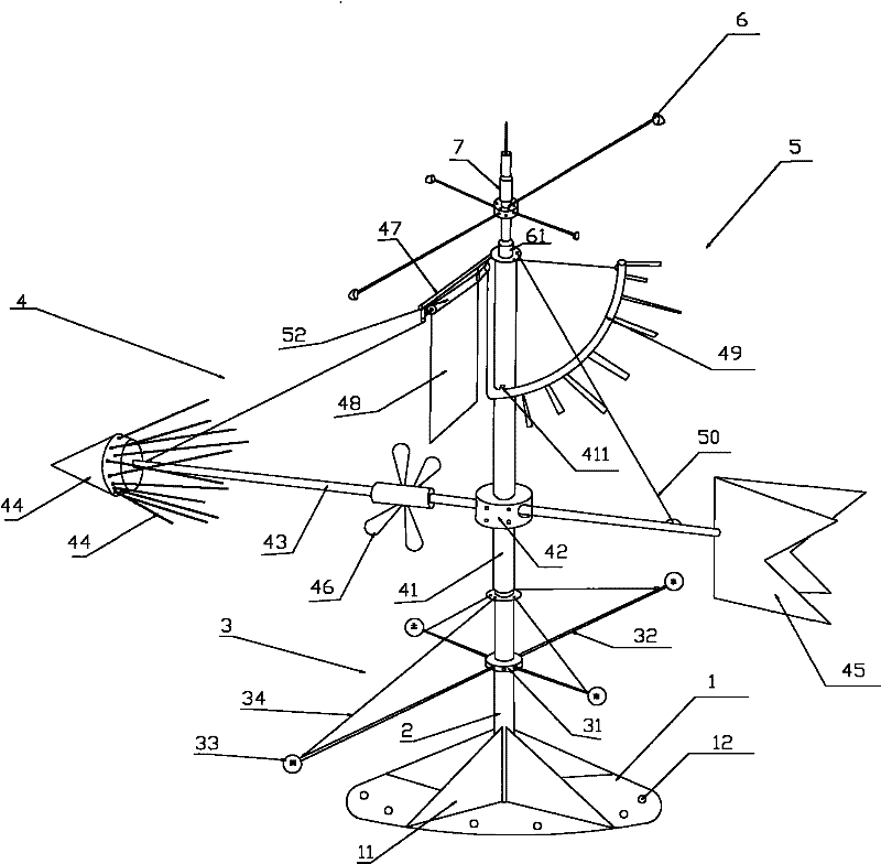 Multifunctional wind vane