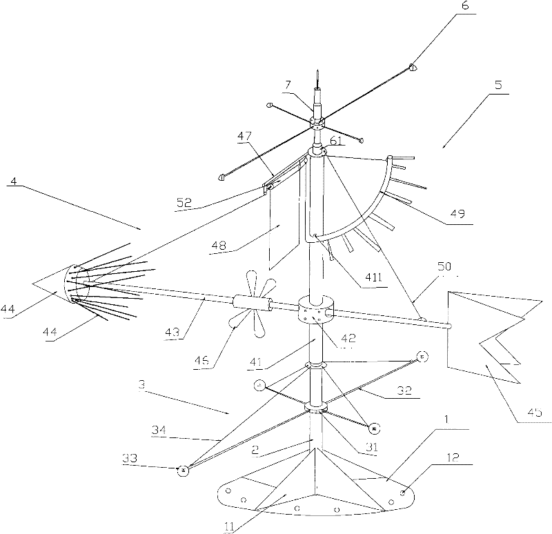 Multifunctional wind vane