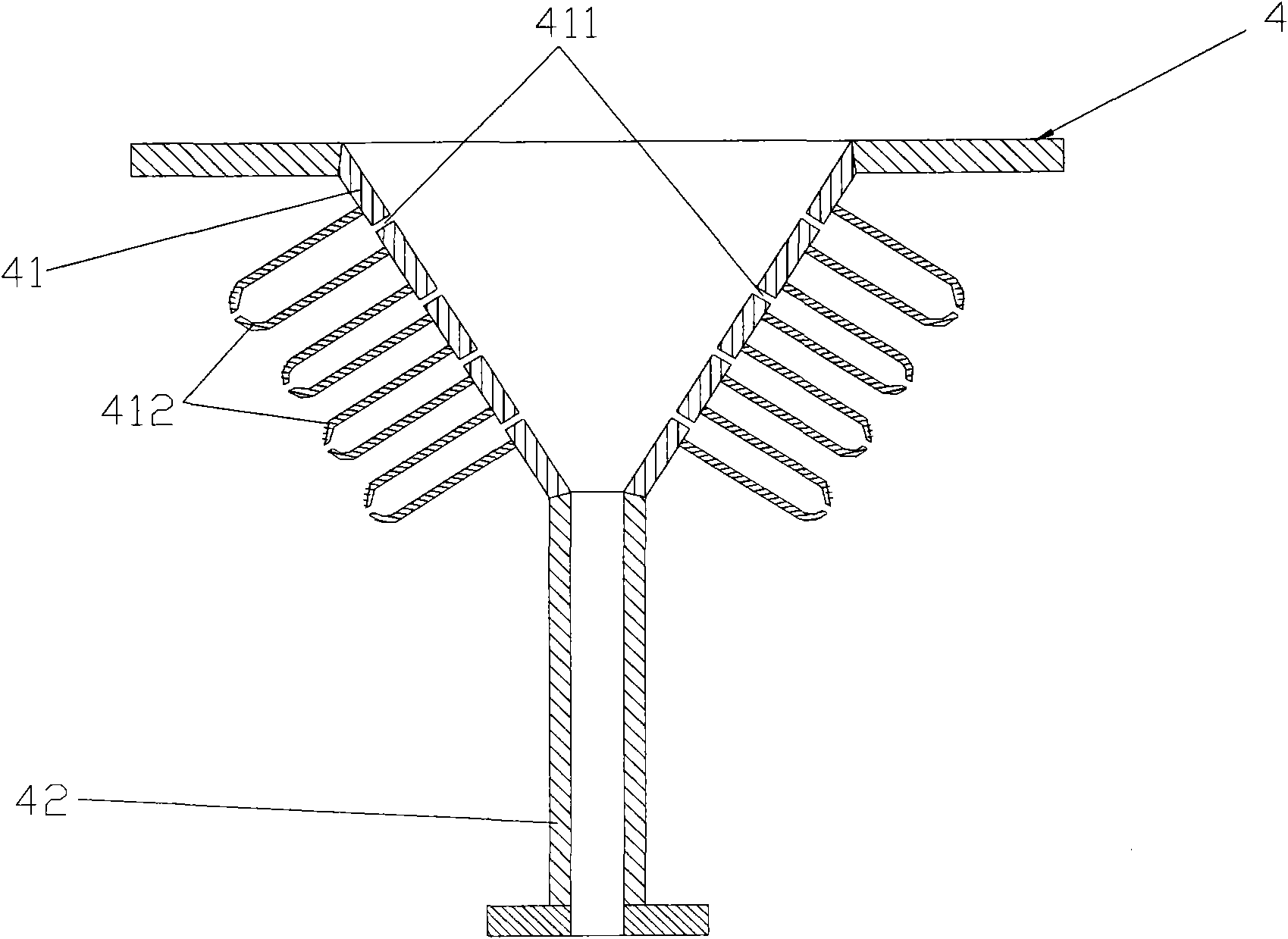 Spout type fluidized bed reactor for synthesis of organic silicon