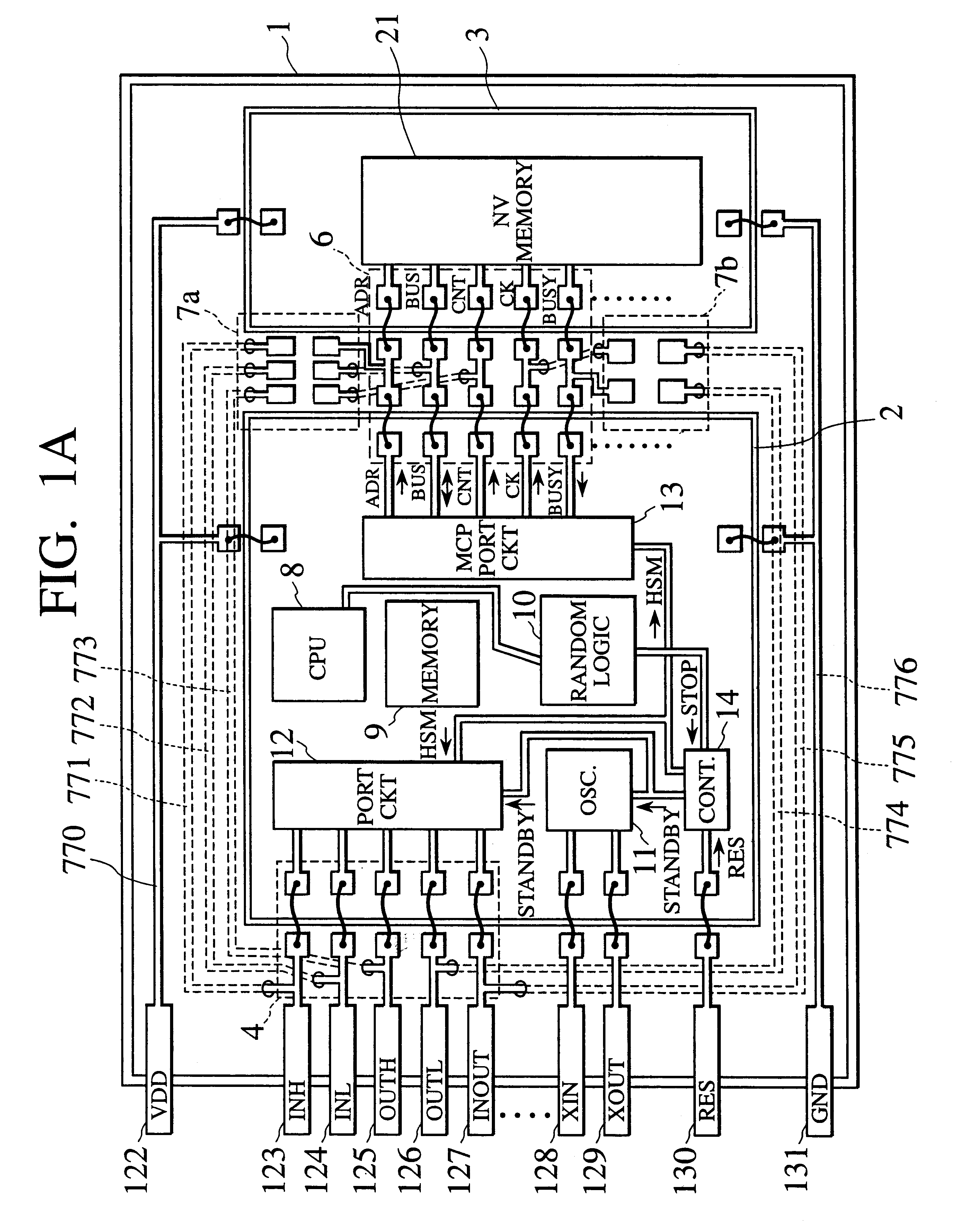 Multi chip package (MCP) applicable to failure analysis mode