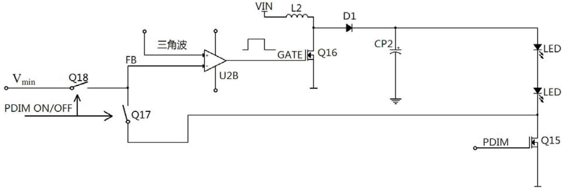 LED backlight drive circuit, liquid crystal display device and drive circuit