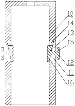 A hoop type non-slip universal wall connecting piece with anti-slip block