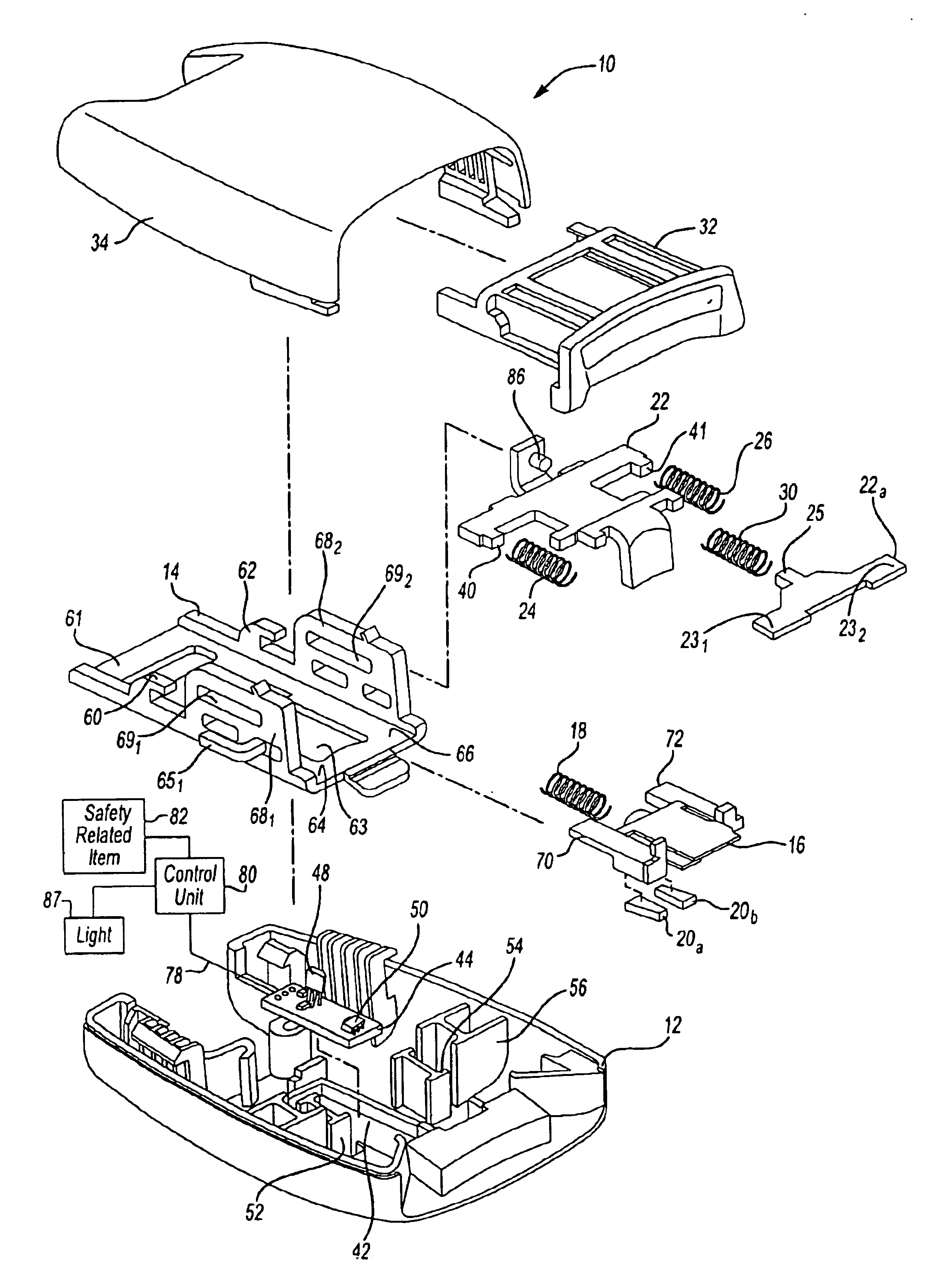 Seat belt tension sensor assembly