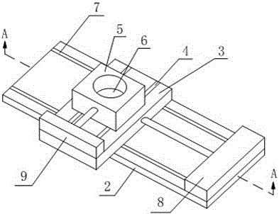 Welding flux position adjusting device assisting in working of weldable testing instrument