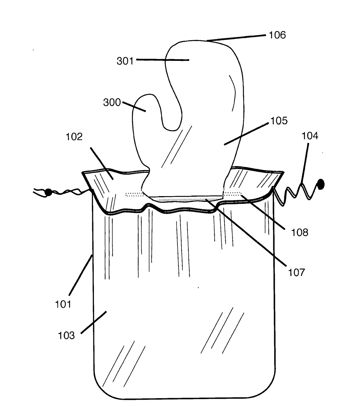 Footwear Bag With Attached Mitten