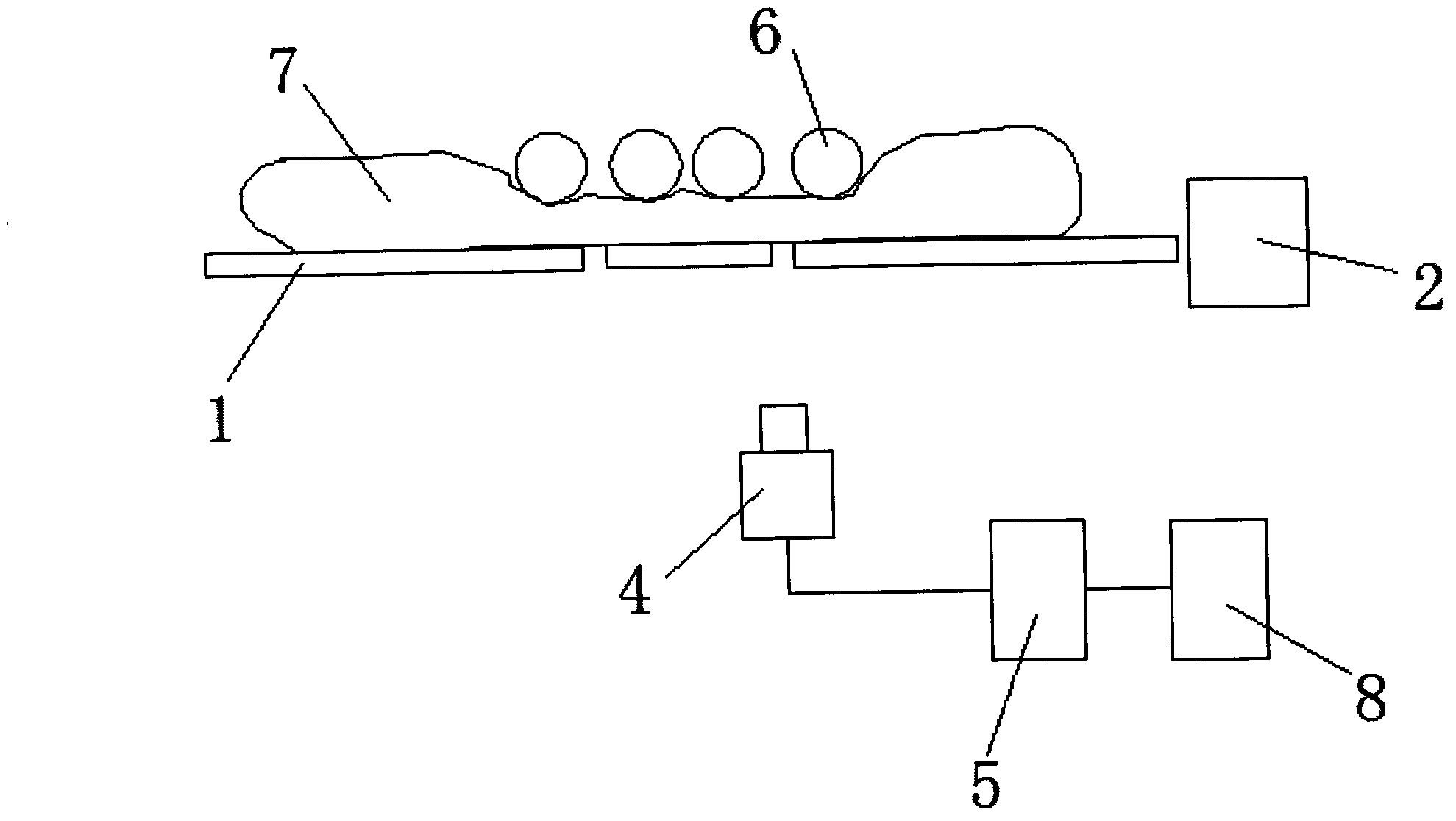 Device for detecting foreign matters in soft bag