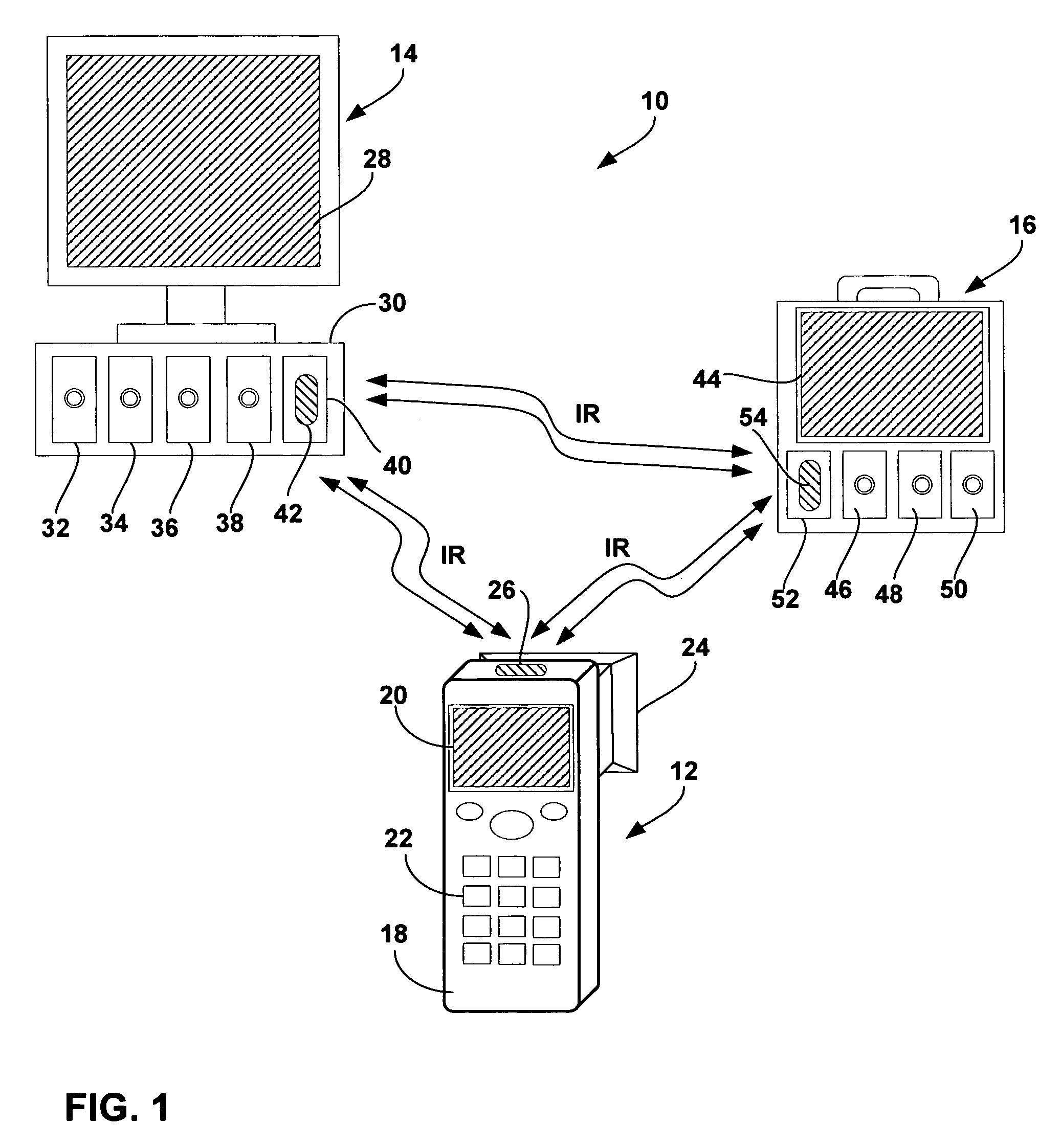 Vital signs monitoring system with wireless pupilometer interface