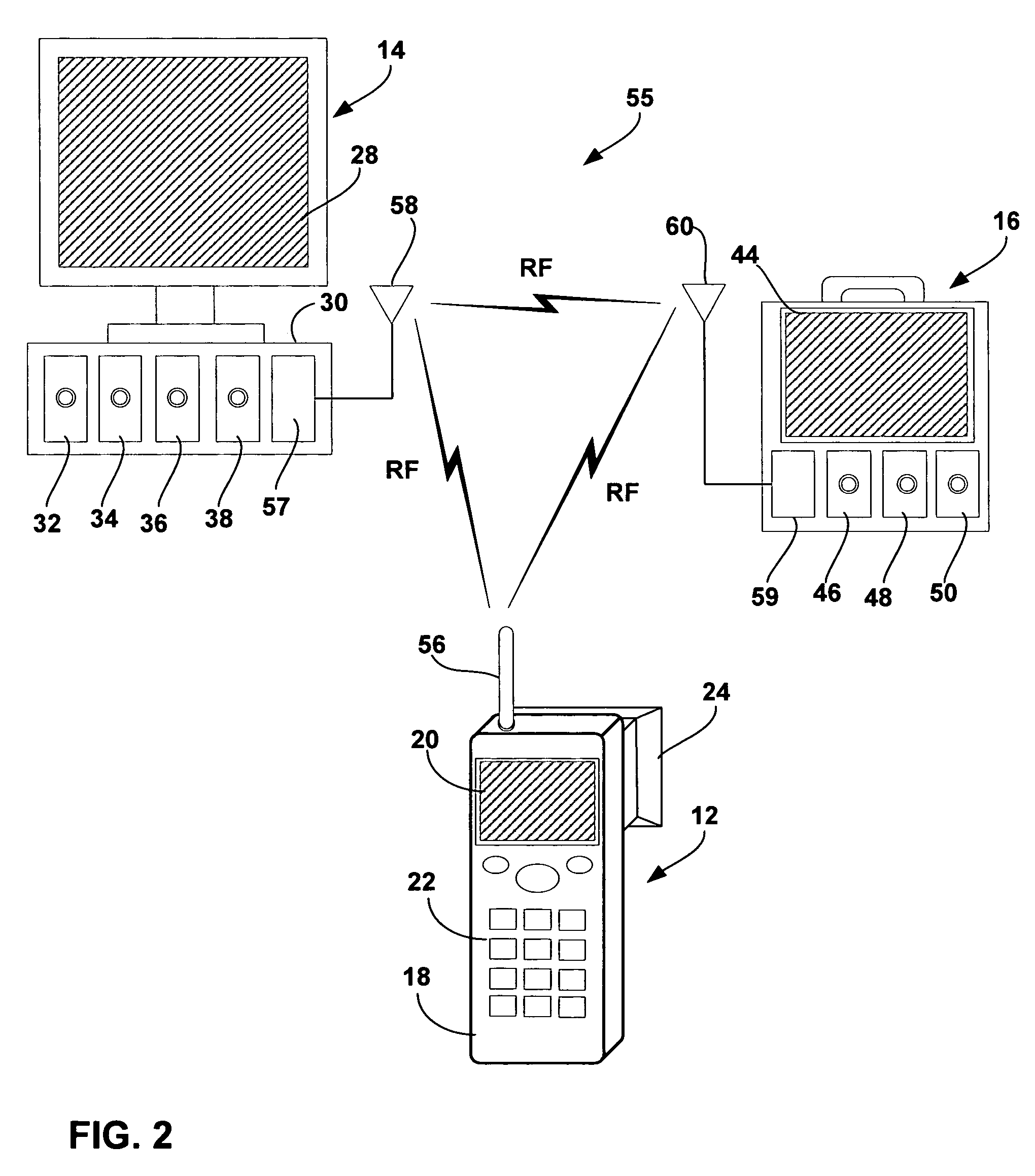 Vital signs monitoring system with wireless pupilometer interface