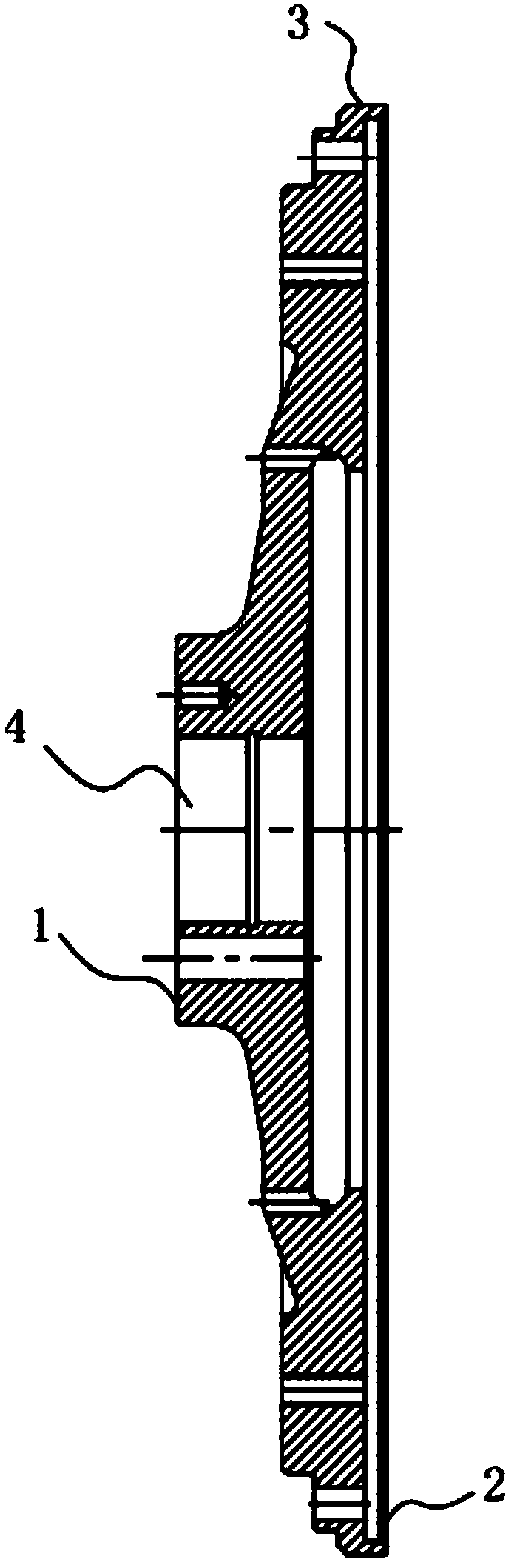 Processing technology and dynamic balance fixture of flywheel assembly for diesel engine