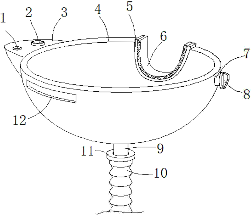 Environment-friendly water discharge tank for hair washing bed