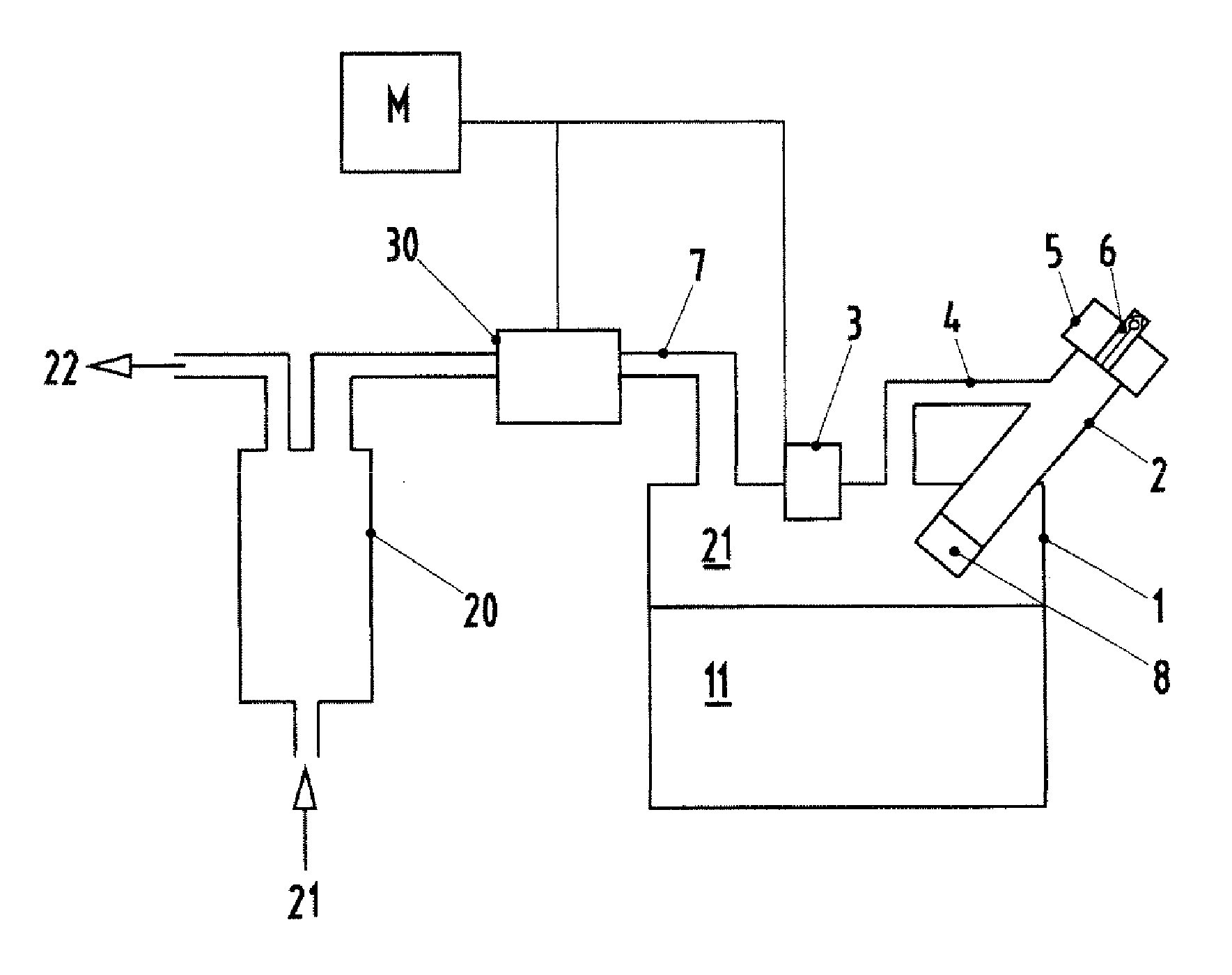 Tank ventilation system and method for tank ventilation