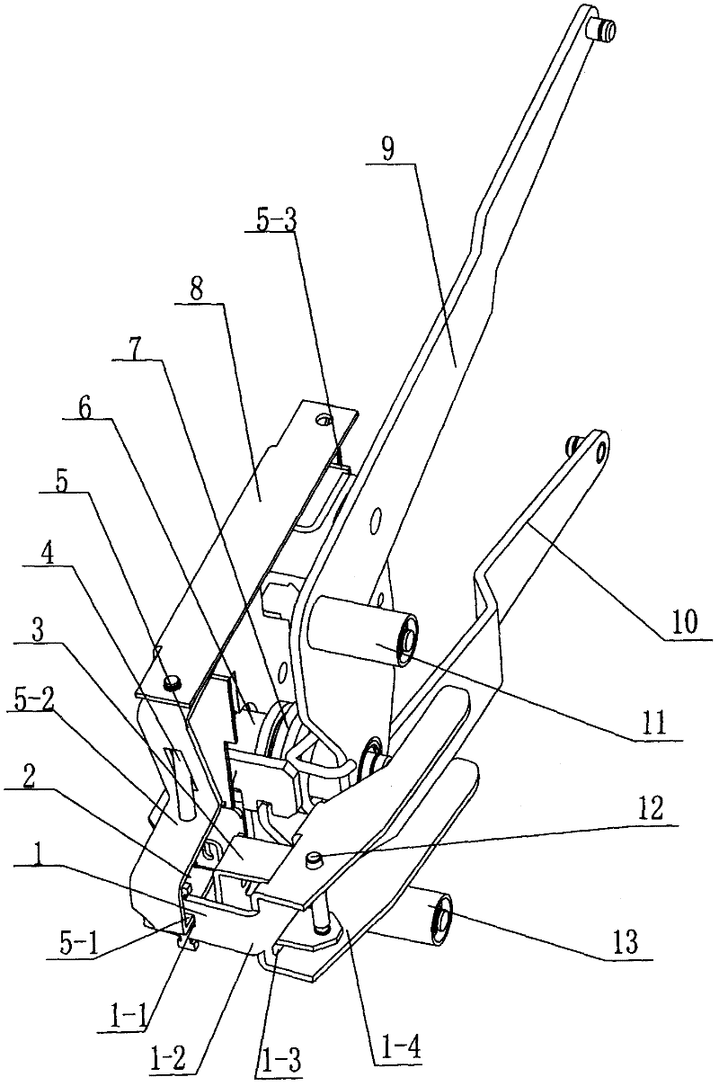 Valve self-locking mechanism of metal enclosed switch equipment