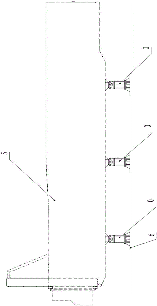 Weighing support system of garbage compressor