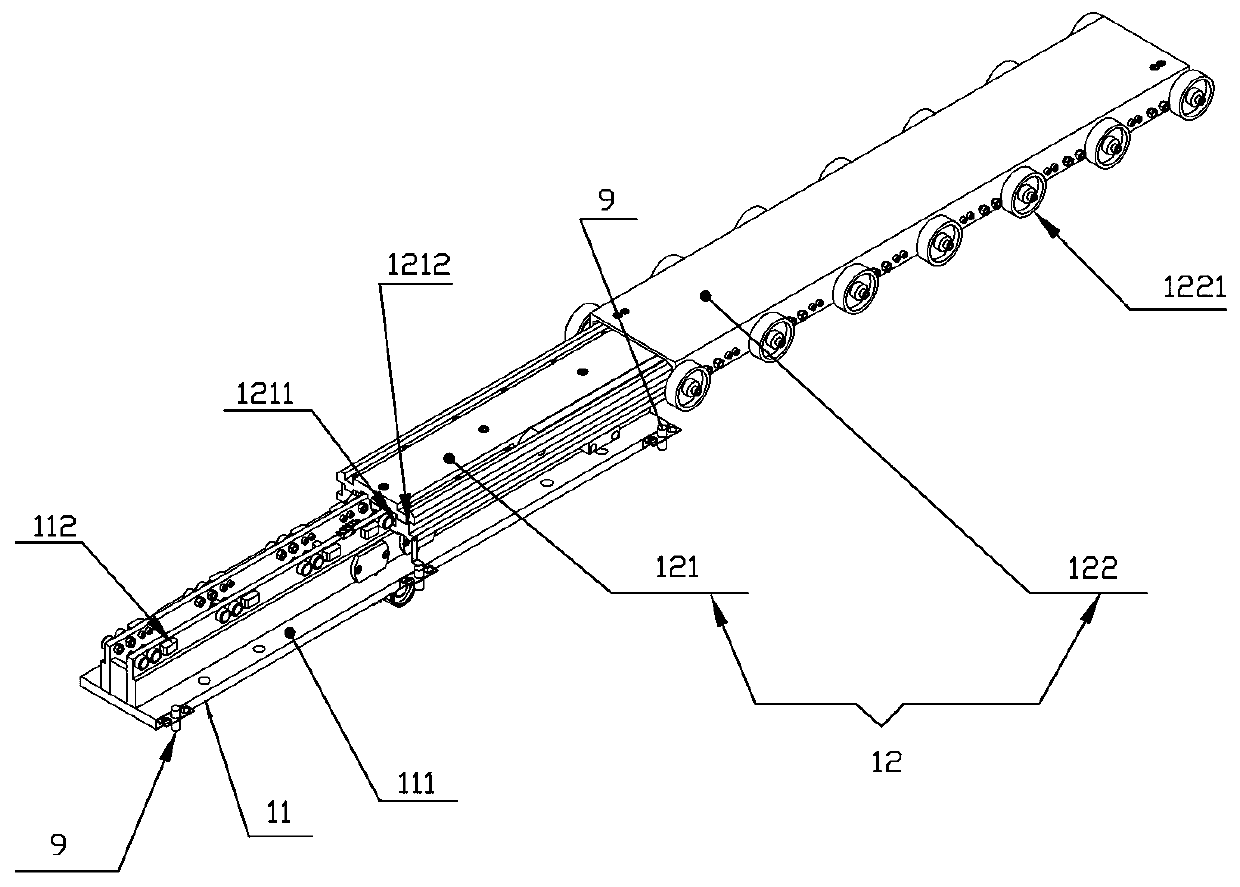 RGV bidirectional telescopic fork and RGV