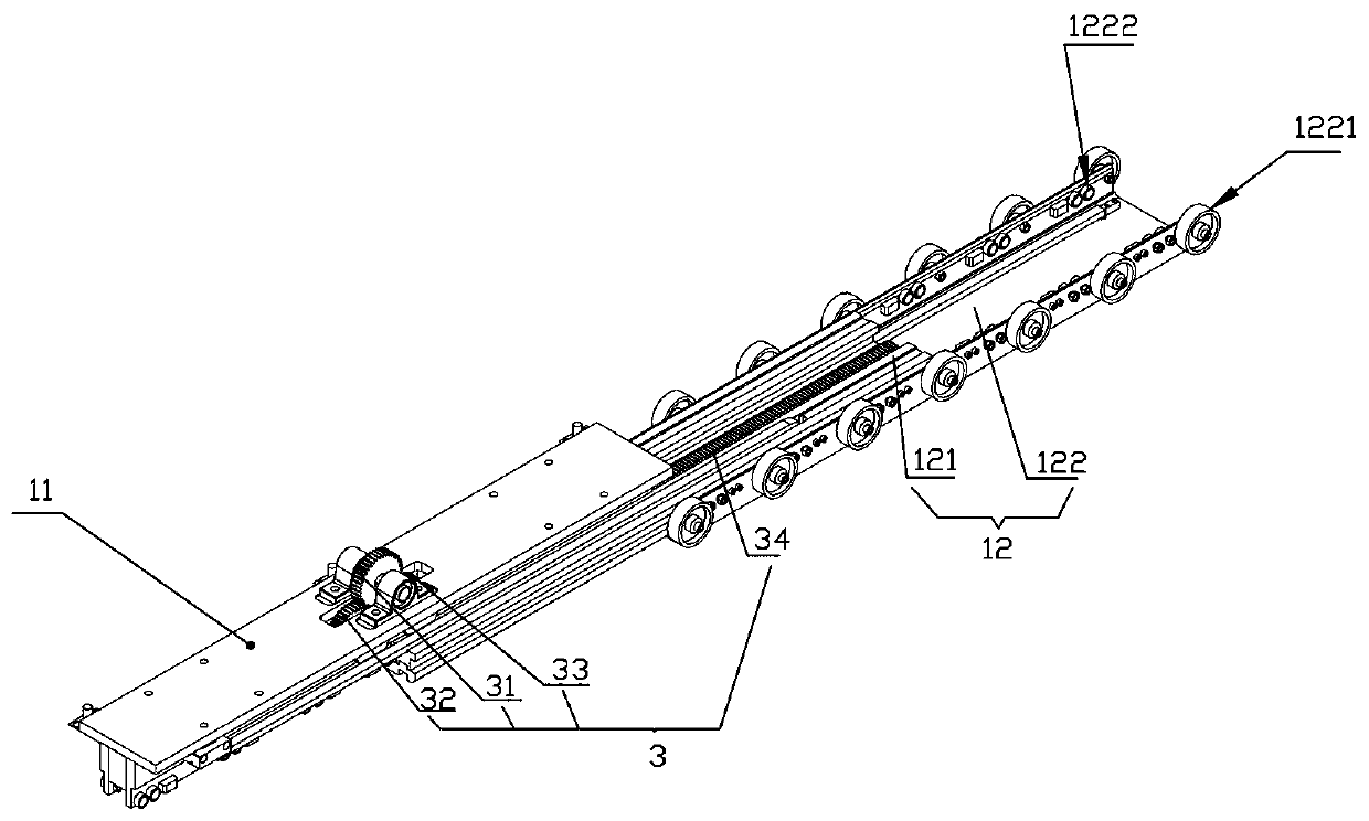 RGV bidirectional telescopic fork and RGV