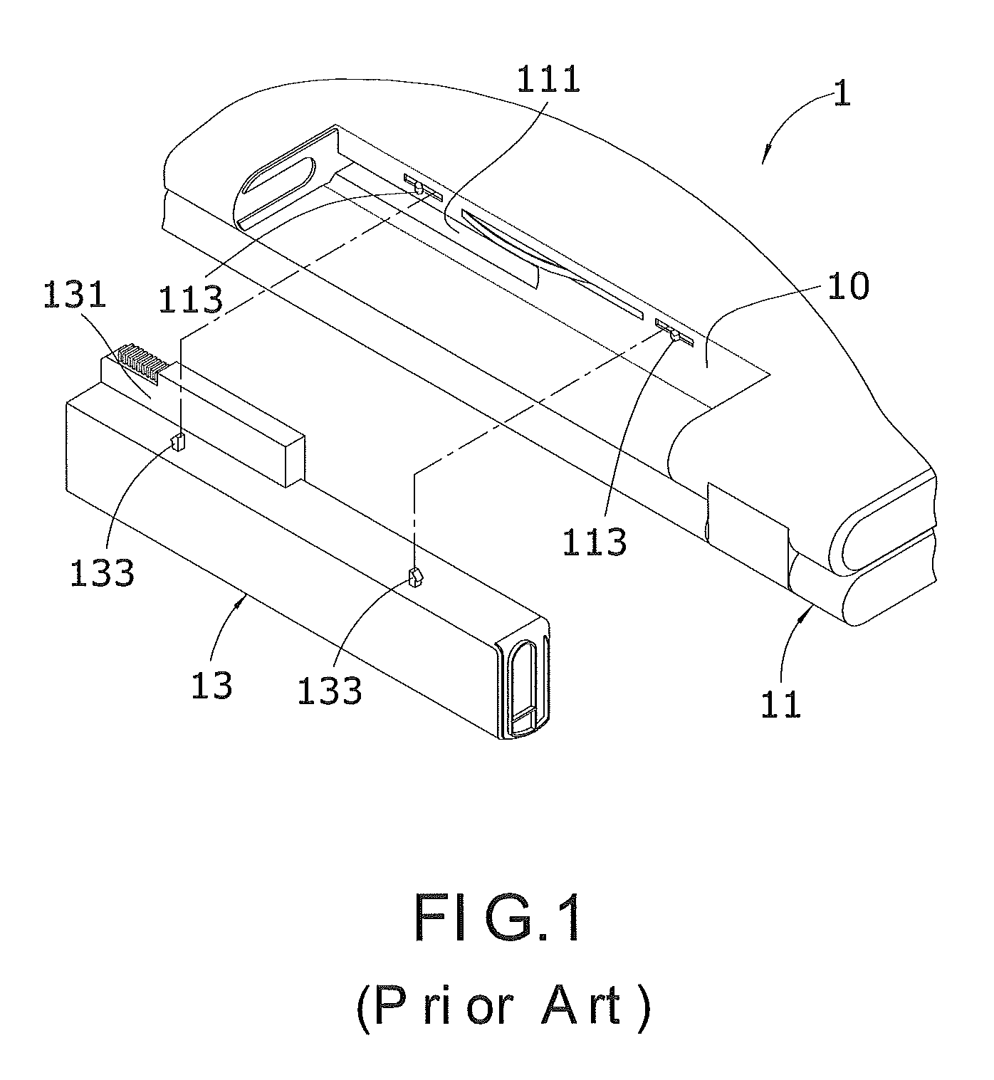 Fixing structure for battery