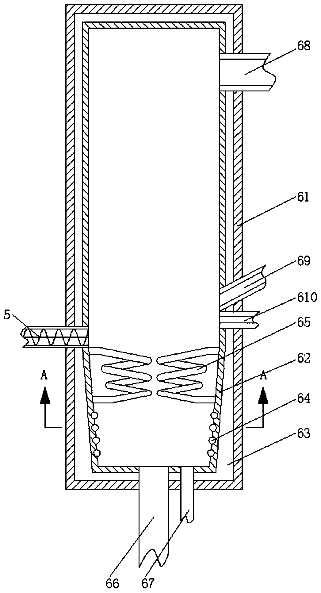 Fly ash fluidized bed combustion decarburizing device